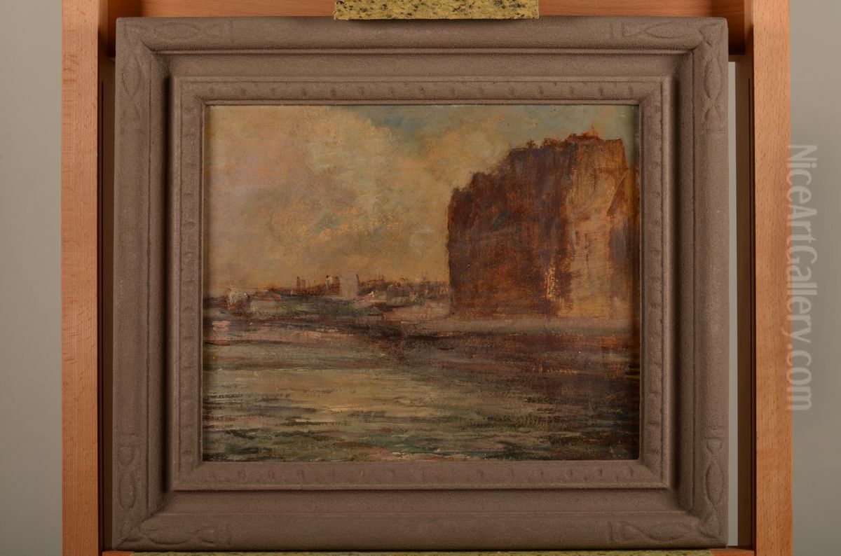 Italiaanse havenstad Oil Painting by Etha Fles