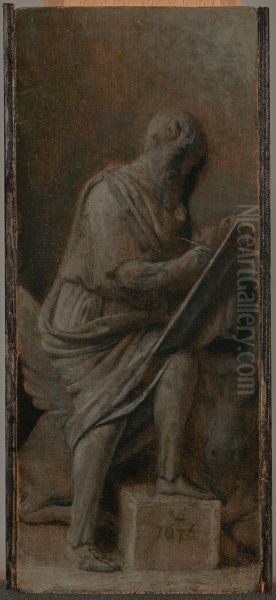 Vier evangelisten: Lucas Oil Painting by Caesar Van Everdingen