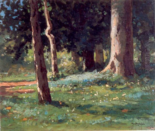 Boslandschap Oil Painting by Paul Bodifee