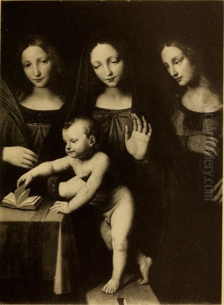 Three Marys Oil Painting by Bernardino Luini