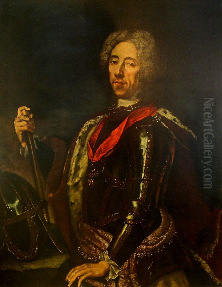 Portrait of Prince Eugene of Savoy Oil Painting by Jan Kupecky