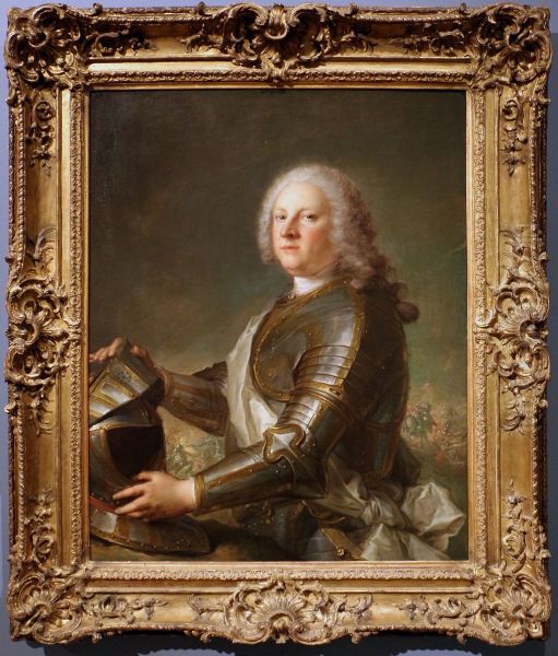 Portrait de Louis Leon Le Bouthillier de Chavigny, comte de Beaujeu Oil Painting by Jean-Marc Nattier