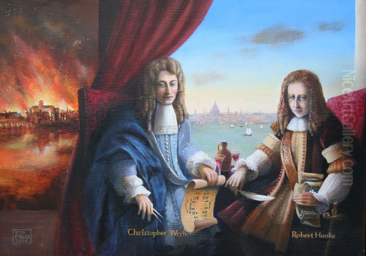 The New City Oil Painting by Rita Greer