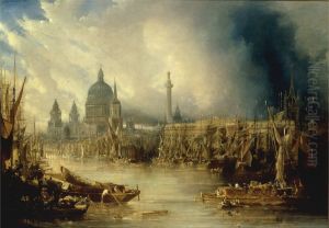 A View of London with St. Paul's Cathedral from the Thames