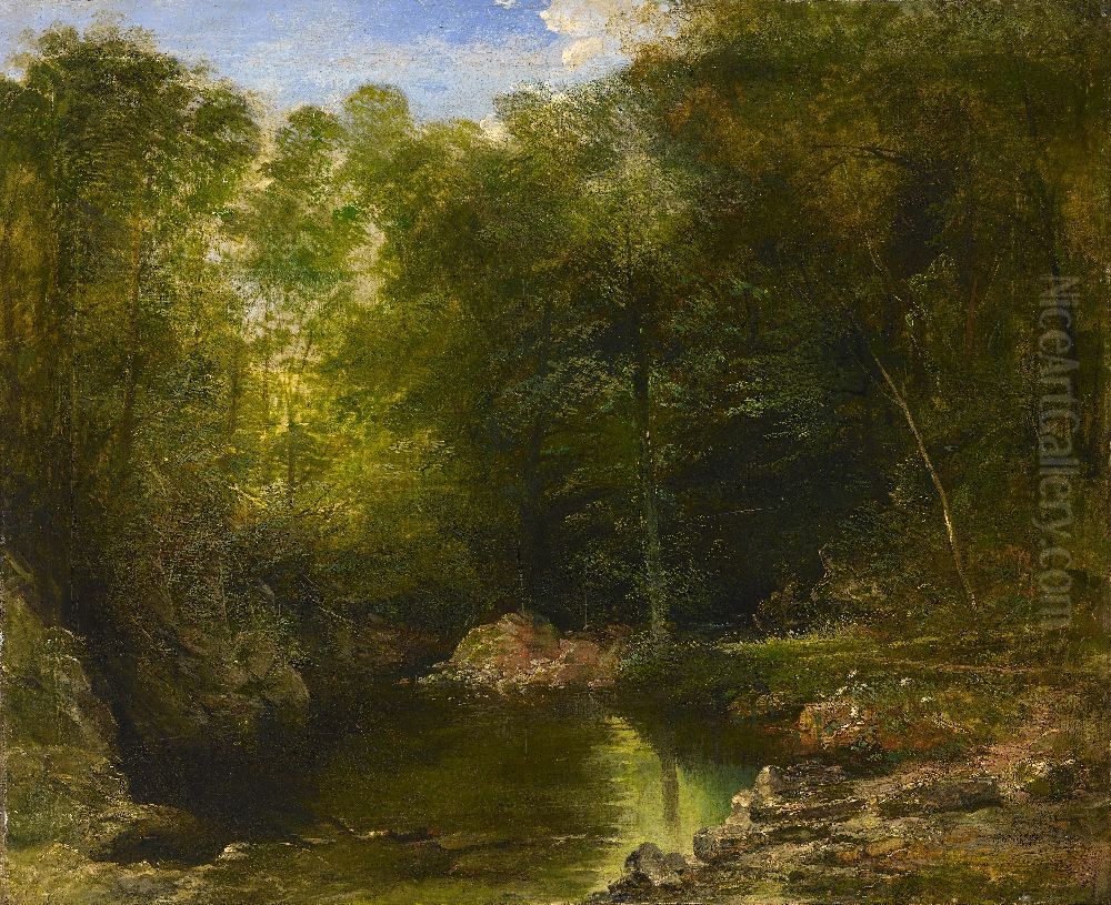 Landscape, River Scene Oil Painting by John Gendall