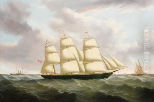 T & J. Harrison's Iron Ship Philiosopher passing Holyhead on her maiden voyage to India, 19 June 1857