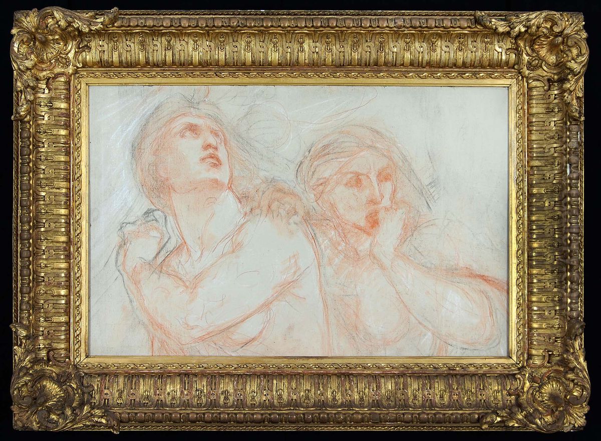 Studie voor 'Allegorie op 2 december 1851' Oil Painting by Ary Scheffer