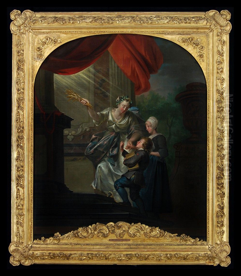 Allegorie op het Weeshuis Oil Painting by Aert Schouman Allegorie op het Weeshuis Oil Painting by Aert Schouman