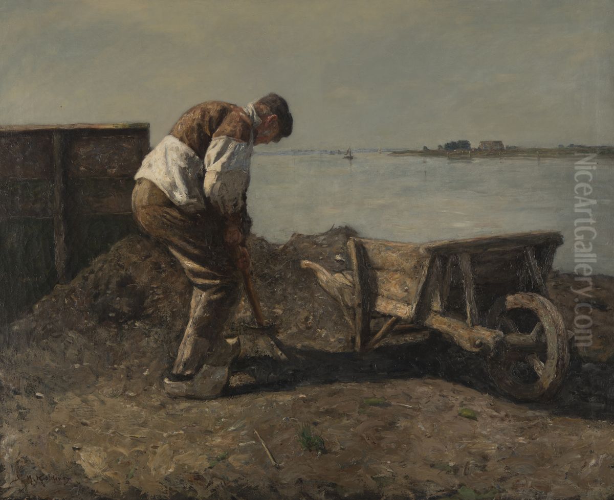 De Daglooner Oil Painting by Bernard Koldeweij