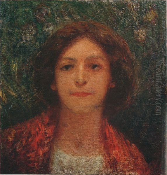 xi yang fu ren xiang Oil Painting by Fujishima Takeji