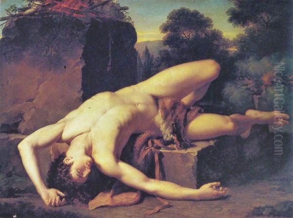 La Mort d'Abel Oil Painting by Francois-Xavier Fabre