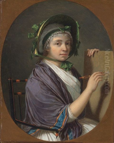 Princess Louise of Stolberg-Gedern Oil Painting by Francois-Xavier Fabre