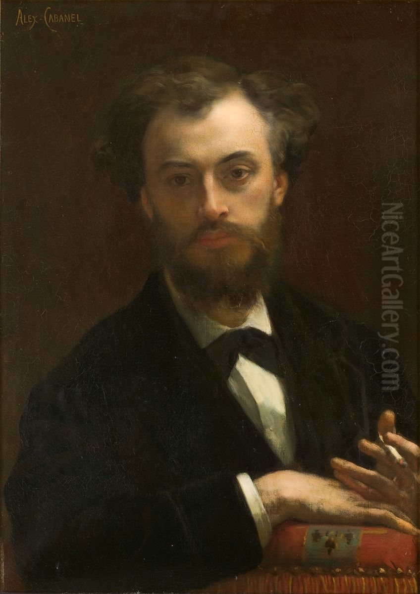 Portrait de Pierre Cabanel Oil Painting by Alexandre Cabanel