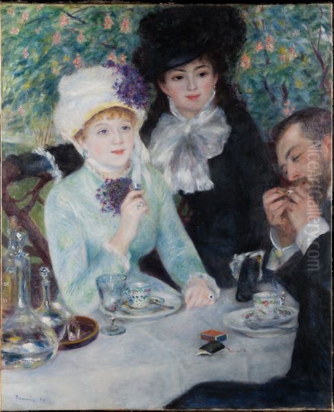 After the Luncheon Oil Painting by Pierre-Auguste Renoir