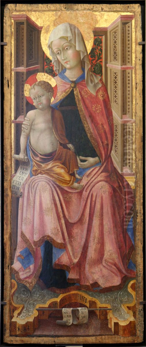 La Vierge et l'Enfant Oil Painting by Paolo da Visso