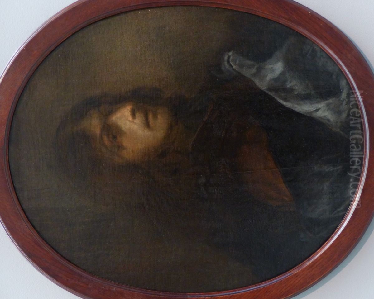 Self-portrait Oil Painting by Sebastien Bourdon Self-portrait Oil Painting by Sebastien Bourdon