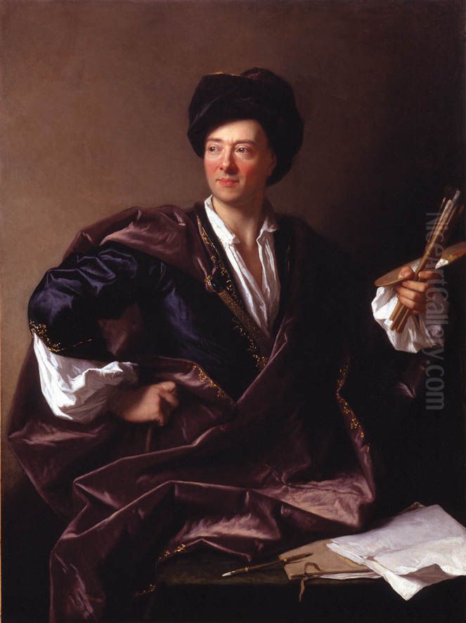 Francois Verdier(1651-1730), painter Oil Painting by Jean Ranc