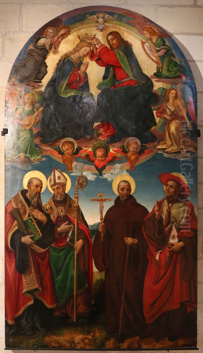 Le Couronnement de la Vierge Oil Painting by Raffaellino del Garbo