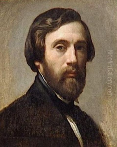 Charles Gleyre (1806-1874) Oil Painting by Marc-Charles-Gabriel Gleyre