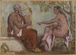 Anacreon et une jeune fille