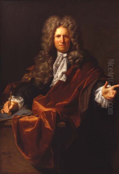 Nicolas van Plattenberg,known as de Platte-Montagne(1631-1706), painter Oil Painting by Jean Ranc