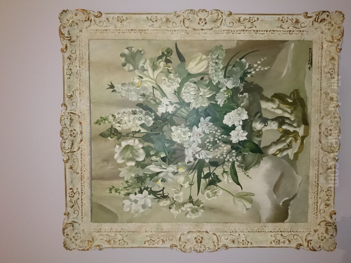 Flowerpiece Oil Painting by Anna Zinkeisen