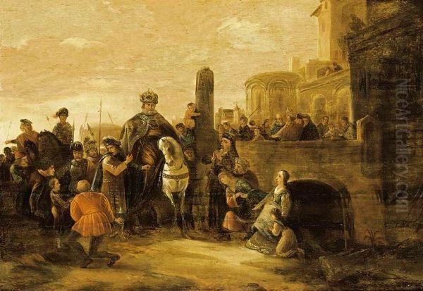 The Triumph of Mordechai Oil Painting by Jacob Willemsz de Wet