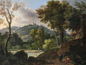 View of the surroundings of FlorenceFrancais:Vue des environs de FlorenceItaliano:Vista sui dintorni di Firenze