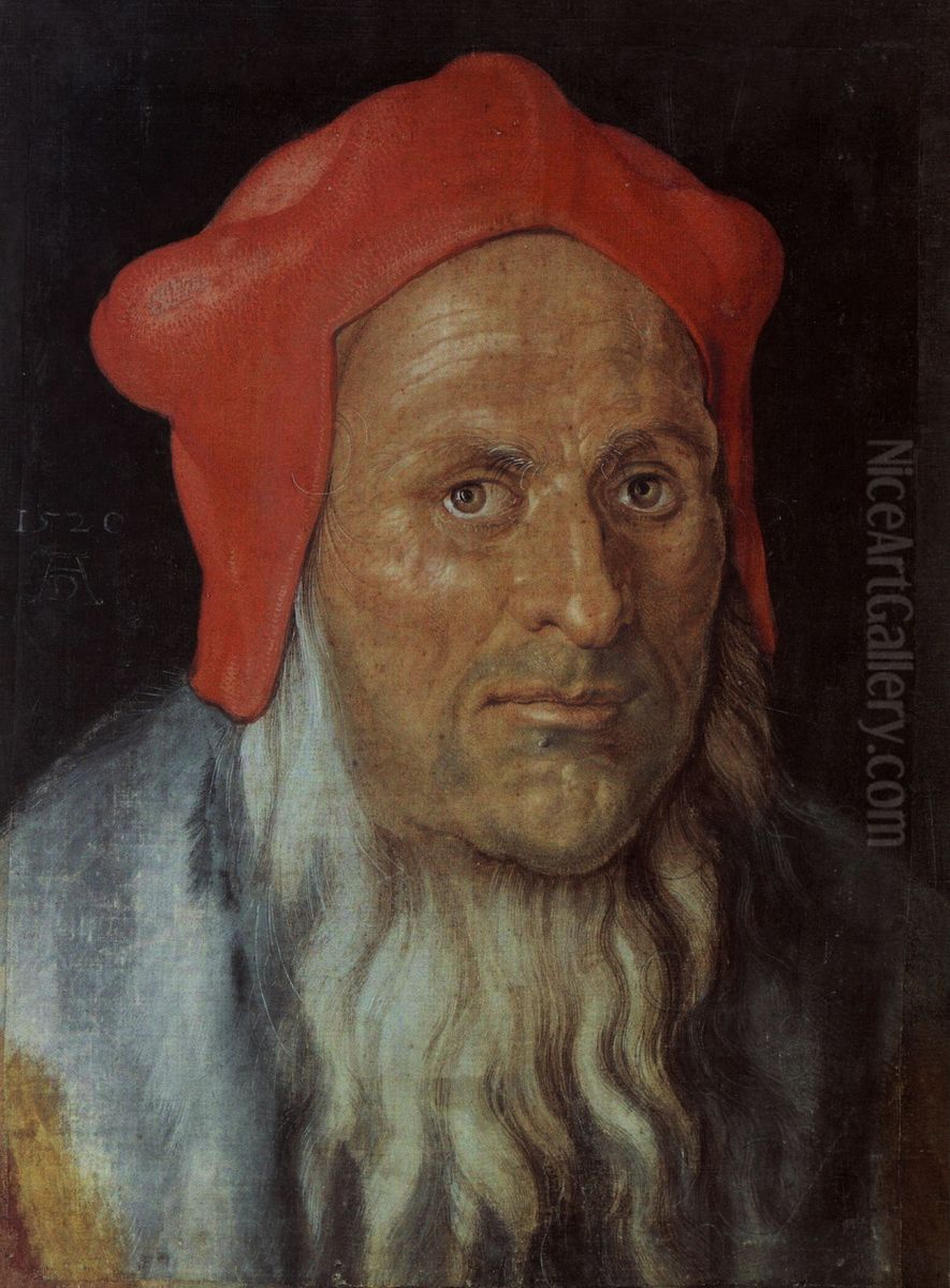 Portrait of a Man Oil Painting by Albrecht Durer