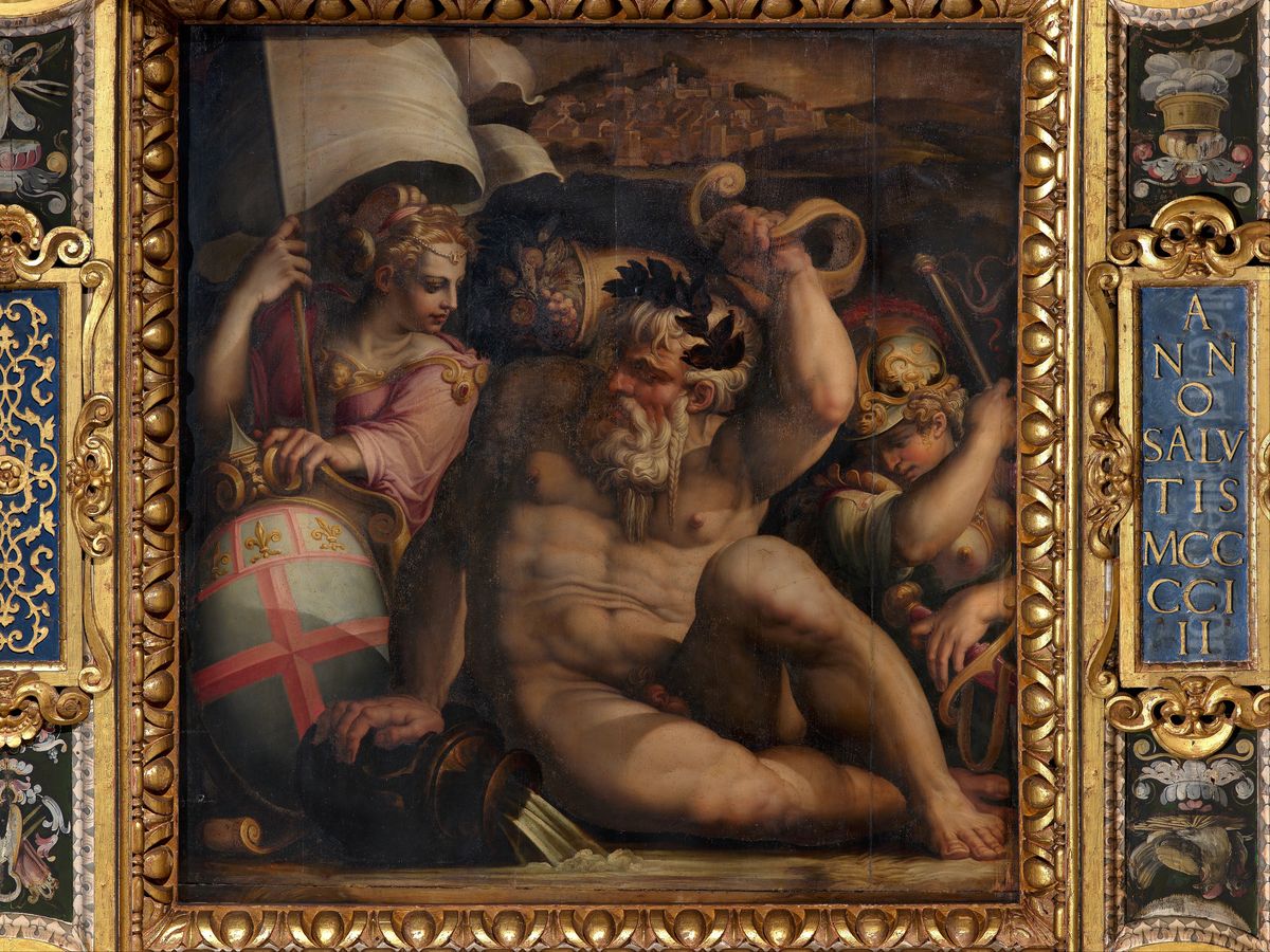 Allegory of Romagna Oil Painting by Giorgio Vasari