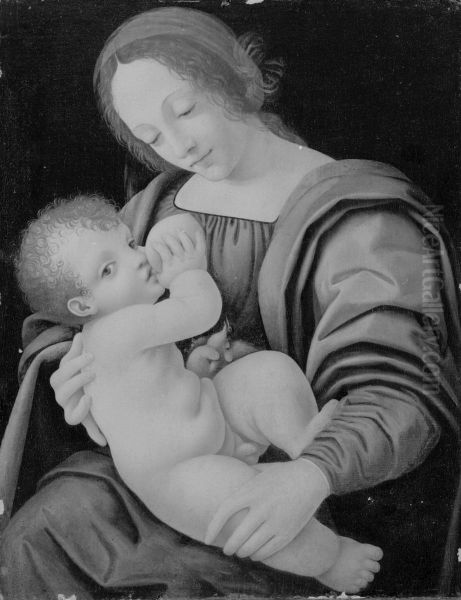 Madonna and Child, or Nursing Madonna Oil Painting by Giovanni Antonio Boltraffio