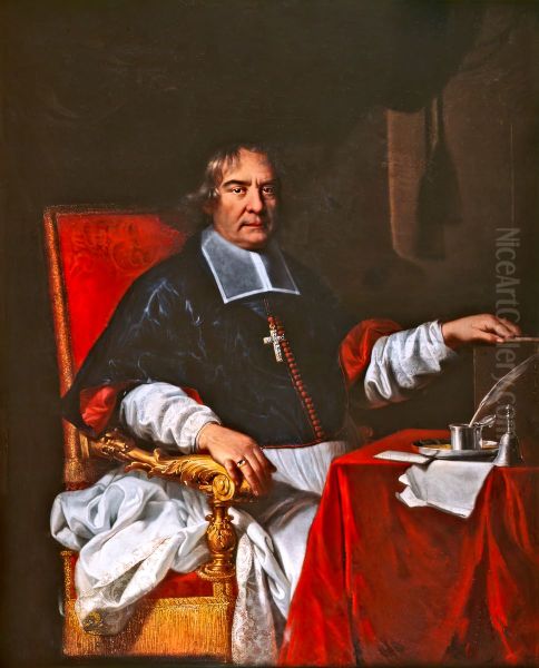 Hyacinthe Serroni, le nouvel archeveque d'Albi Oil Painting by Hyacinthe Rigaud