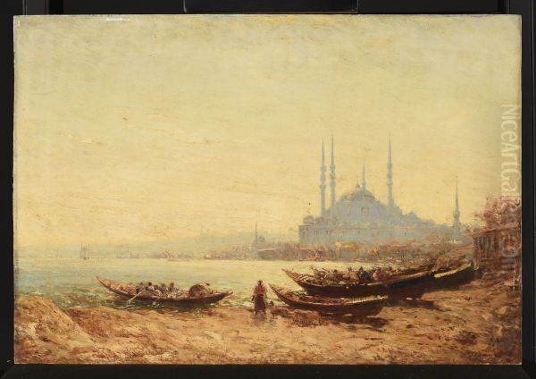 Le Bosphore au matin Oil Painting by Felix Ziem