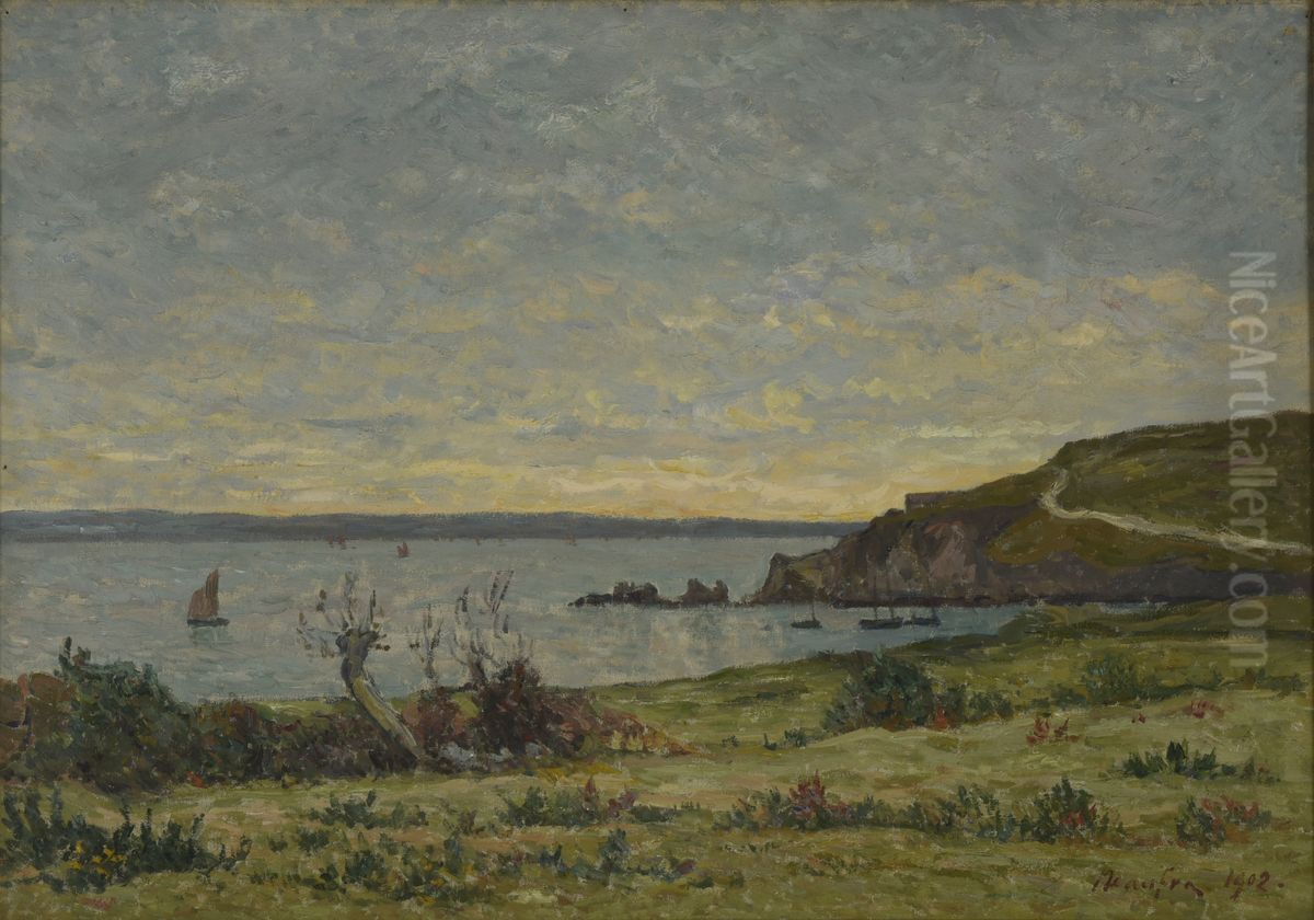 La pointe de Cador (a Morgat) Oil Painting by Maxime Maufra
