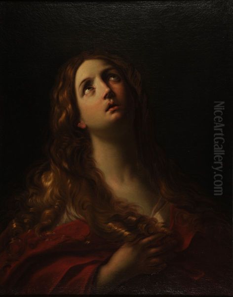 La Madeleine penitente Oil Painting by Louis Galloche