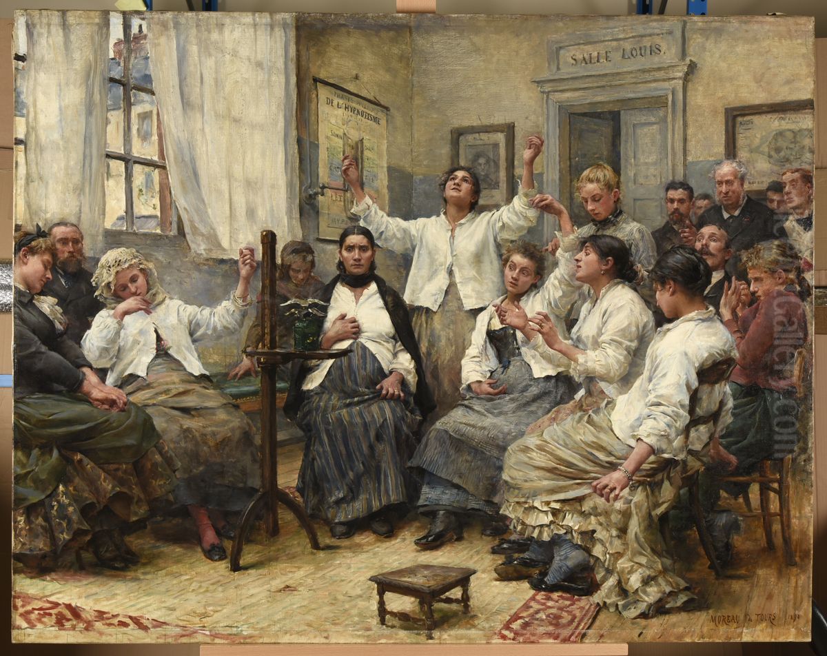 Les Fascines de la Charite Oil Painting by Georges Moreau de Tours