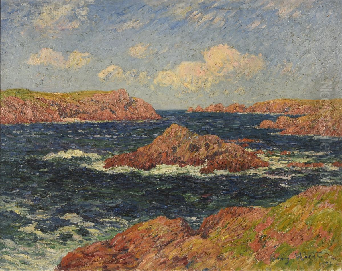 L'Ile de Kerellec (Ouessant) Oil Painting by Henry Moret