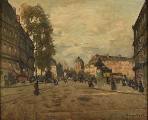 La place Saint-Michel a Paris