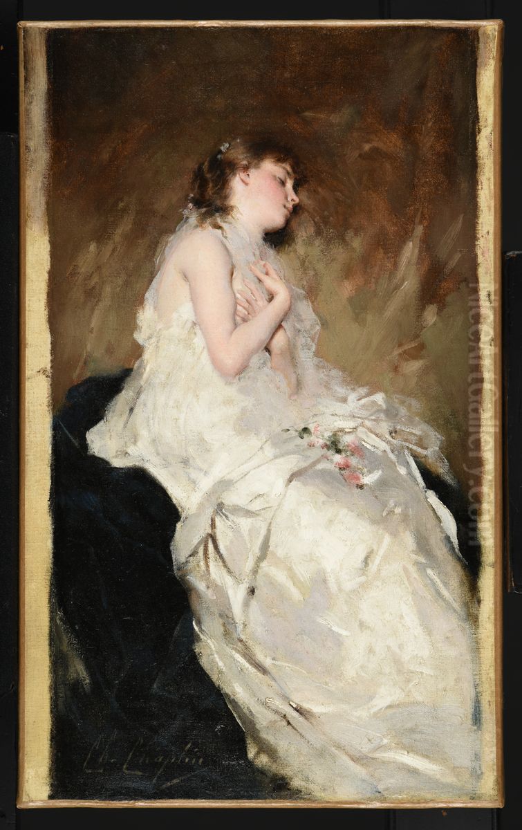 Le Sommeil Oil Painting by Charles Joshua Chaplin