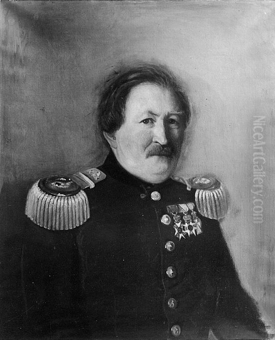 Theodor Christian Broch Oil Painting by Johan Gorbitz