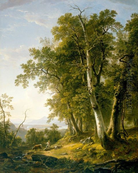 Forenoon Oil Painting by Asher Brown Durand