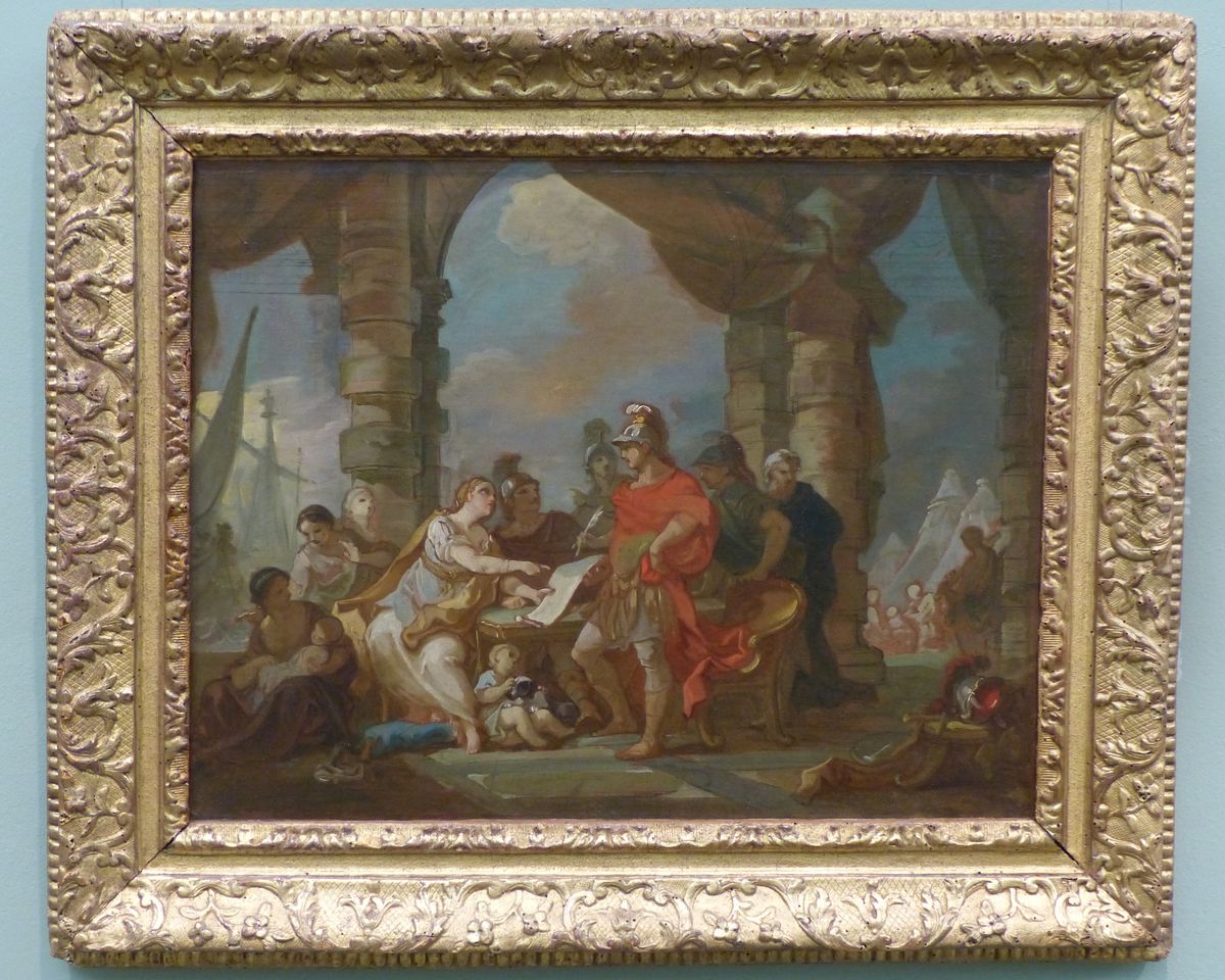 Finding peace of Taranto Oil Painting by Charles-Joseph Natoire