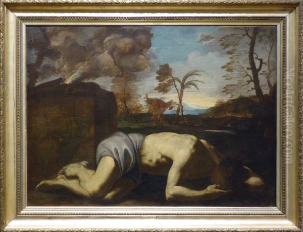 La mort d'Abel Oil Painting by Pier Francesco Mola