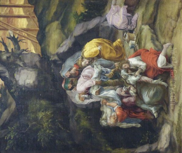 Entombment Oil Painting by Lelio Orsi