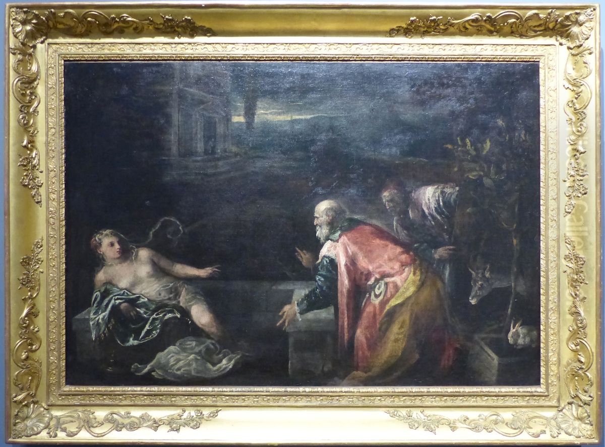 Suzanne et les vieillards Oil Painting by Jacopo Bassano