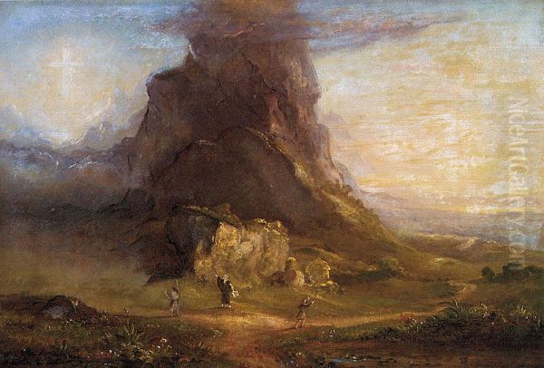 The Cross and the World Study Oil Painting by Thomas Cole