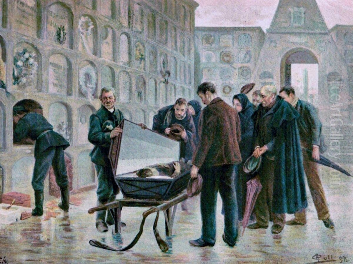 El momento mas cruel Oil Painting by Antoni Coll i Pi