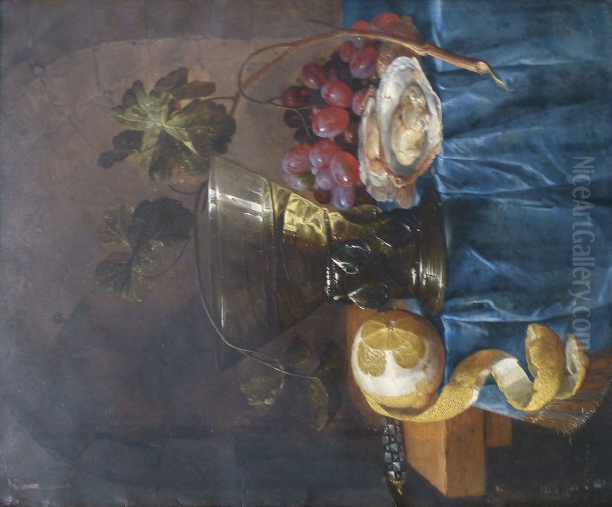 Nature morte au vase Oil Painting by Cornelis De Heem