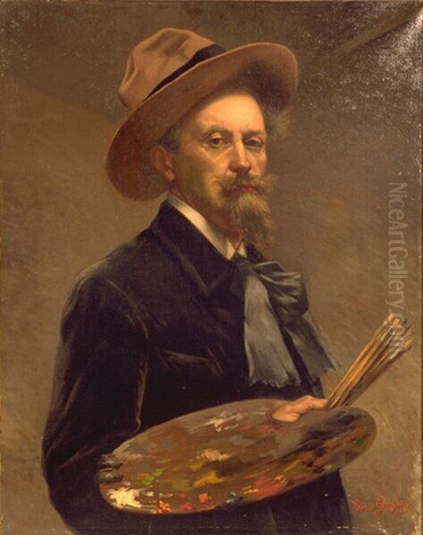 Autoportrait de Louis Gregoire Oil Painting by Louis Gregoire
