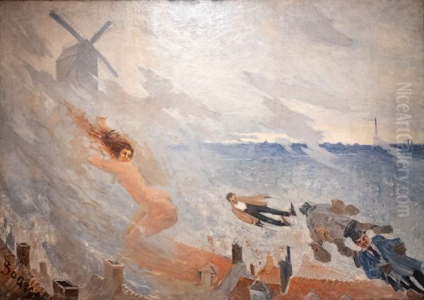 La Fortune vient en dormant Oil Painting by Frank Myers Boggs